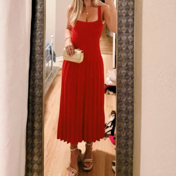 STAUD Ellison Red Dress - XS - Picture 3 of 7